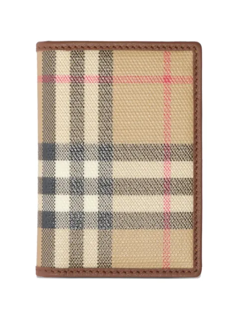 Burberry Check passport holder Neutrals 8129766