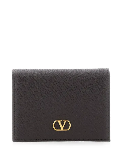 Valentino Garavani grained leather wallet Brown 9W2P0AJ3SNP