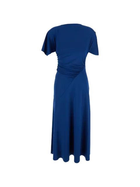 Victoria Beckham Blousey asymmetric dress Blue 1326JDR007350A