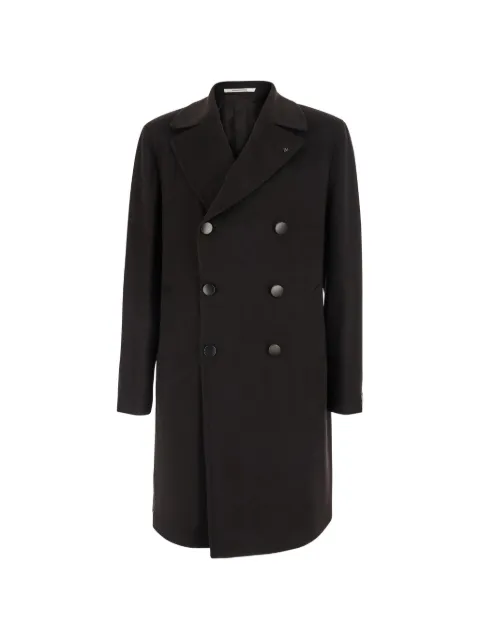 Tagliatore double-breasted long-sleeve coat Brown ARDEN010056M1090