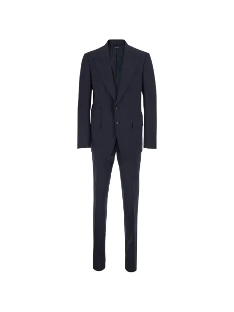 TOM FORD Shelton peak-lapel single-breasted suit Blue 2LSP01WES01UCA