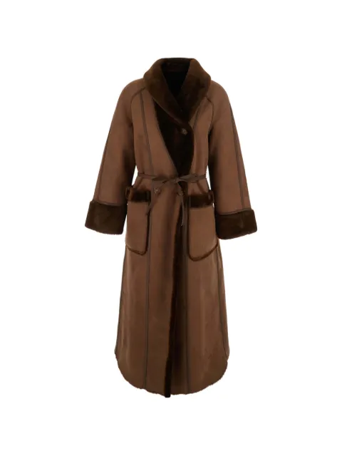 Urbancode reversible belted coat Brown BJ20391
