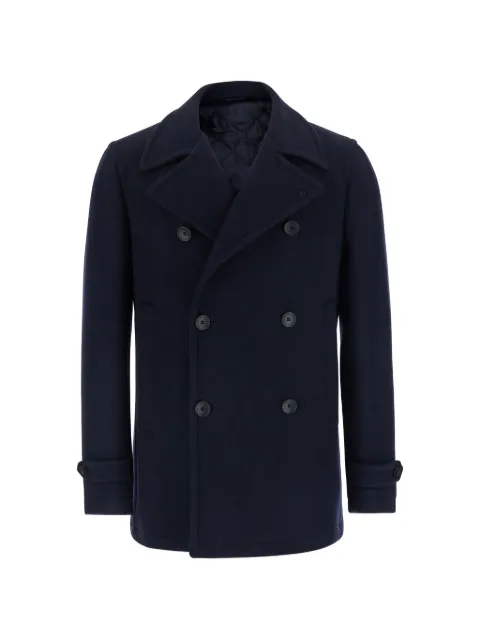 Tagliatore short double-breasted coat Blue MONACO770069