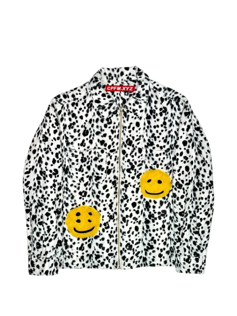 Travis Scott CPFM leopard-print jacket White CPFM67
