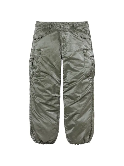 Supreme washed flight satin cargo pants Green SU27582