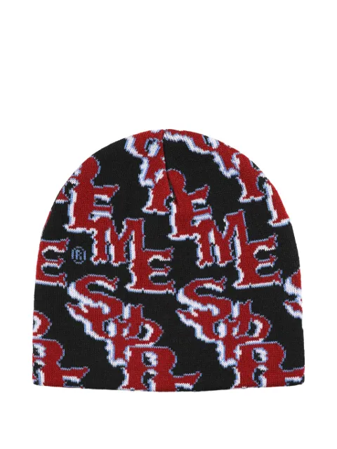 Supreme Slanted Gothic Outline beanie hat Black SU27580
