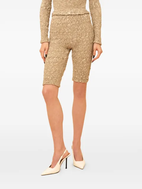 Contessa Mills Blair crinkled-effect shorts Neutrals CM3013225CHM
