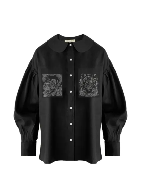 Contessa Mills Tarot Oxford shirt Black CM6009206BLK