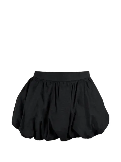 Contessa Mills bubble-hem gathered skirt Black CM5006280BLK