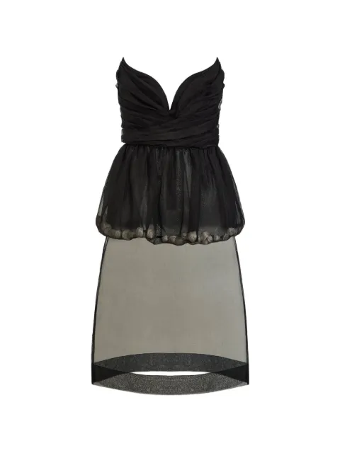 Contessa Mills Mary strapless peplum top Black CM8013231BLK