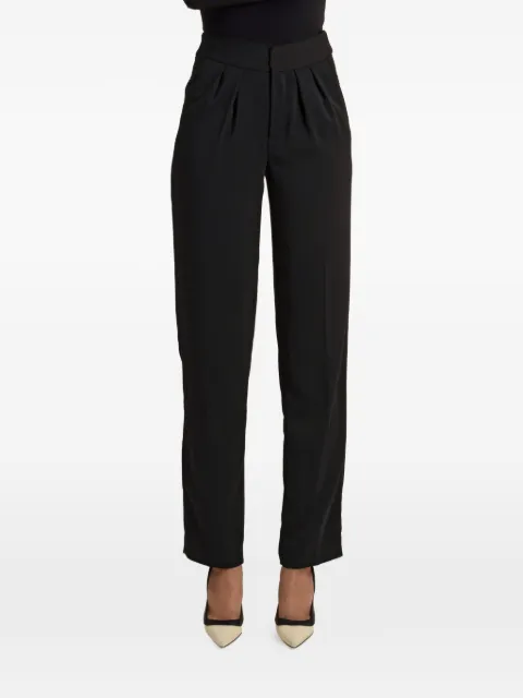 Contessa Mills Medusa fringe-trimmed trousers Black CM4000212BLK