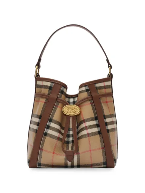 Burberry mini Check bucket bag Neutrals 8128949