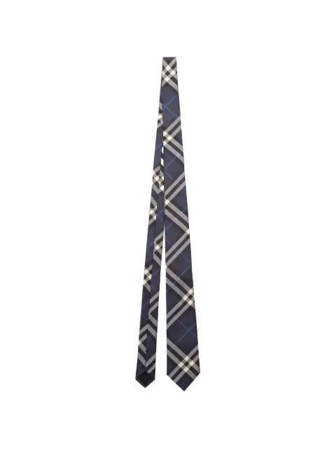 Burberry Check silk tie Blue 8129045
