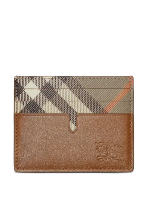 Burberry tall pop Check card case Brown 8127567