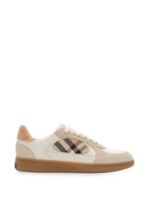Burberry leather, suede and Check Terrace sneakers Neutrals 8127744