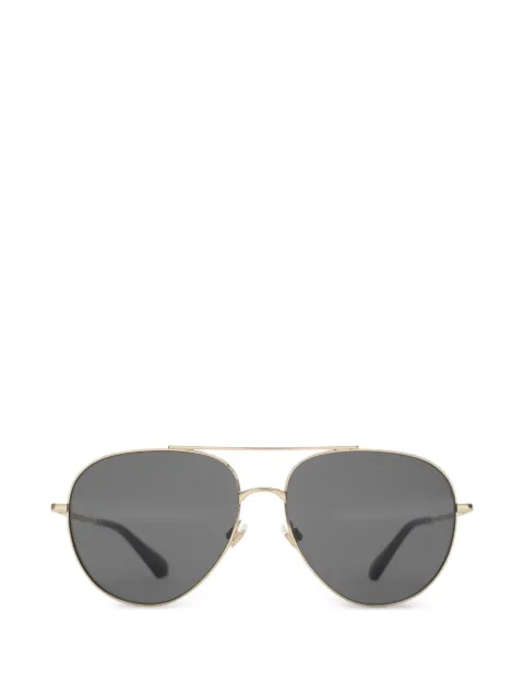 Burberry metal Check pilot sunglasses Gold 4085489