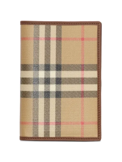 Burberry check folding cardholder Neutrals 8129976