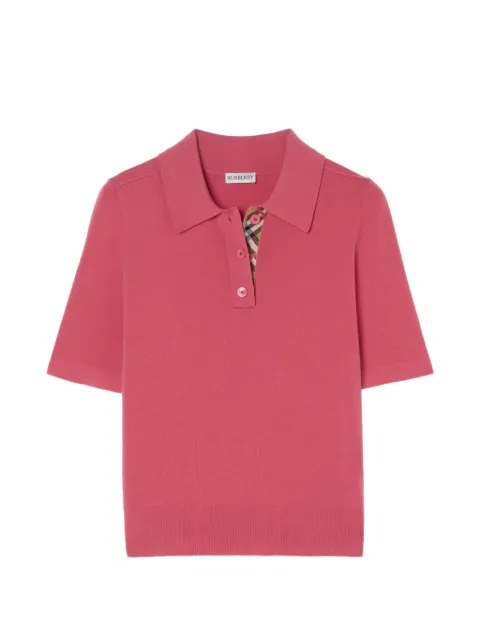 Burberry wool polo shirt Pink 8127146