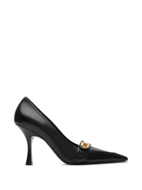 Burberry leather Cotswolds high pumps Black 8128423