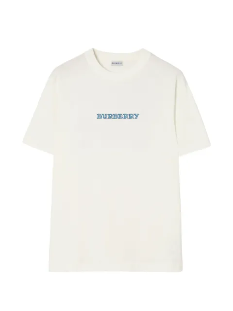 Burberry Heritage logo cotton T-shirt Neutrals 8128069