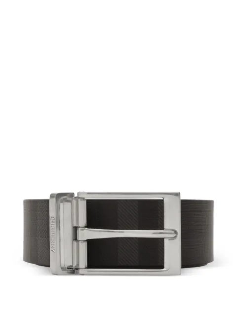 Burberry reversible Check belt Black 8127473