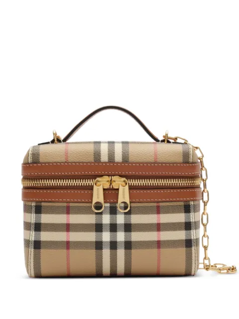 Burberry mini Check vanity bag Neutrals 8128009
