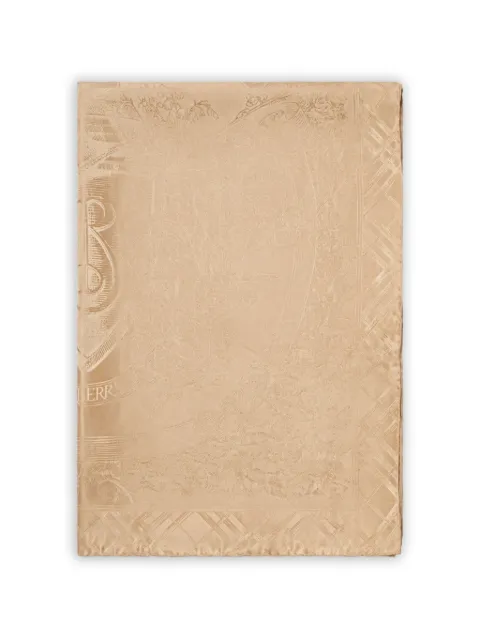 Burberry floral crest silk scarf Neutrals 8126941