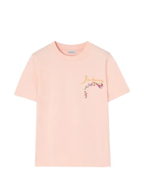 Burberry brave little tree cotton T-shirt Pink 8129546
