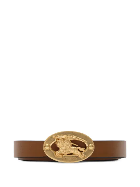 Burberry thin reversible leather Knight stamp belt Brown 8129435