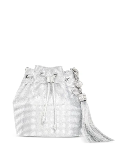 Judith Leiber Piper crystal-embellished tassel tote bag Silver H270000