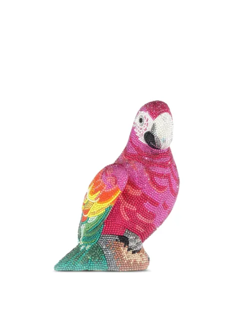 Judith Leiber Parrot Bali crystal-embellished parrot clutch bag Pink M177504