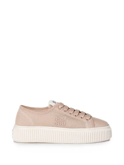 Miu Miu mesh fabric sneakers Pink 5E705EF005099