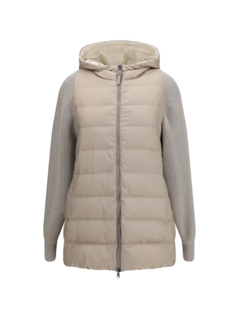 Brunello Cucinelli padded panelled jacket Neutrals MD5987779C7958