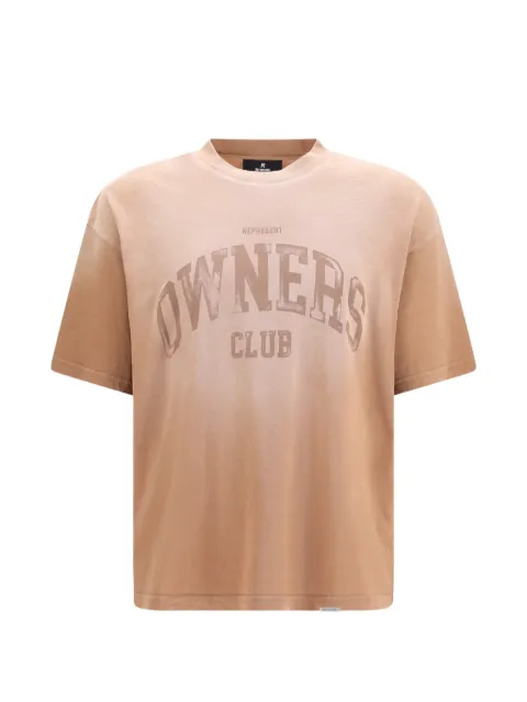 Represent Owners Club logo-print T-shirt Brown OCM100047