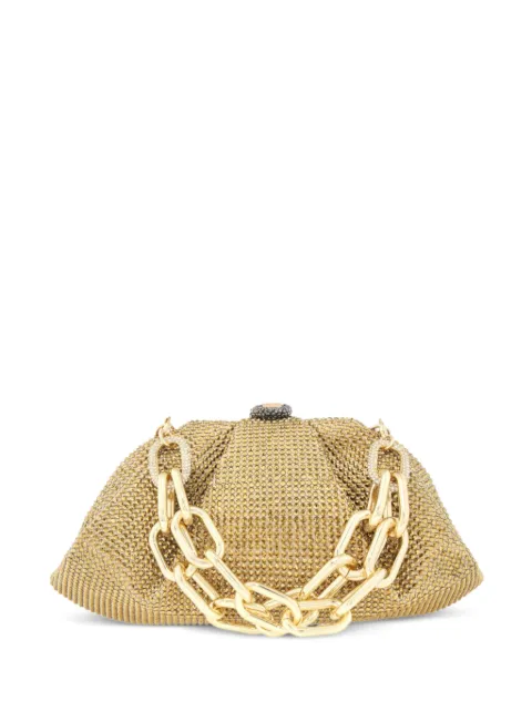 Judith Leiber Gemma crystal-embellished chunky-chain tote bag Gold H242000