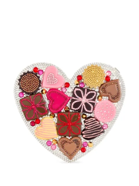 Judith Leiber Heart Chocolate Box clutch bag White M196318