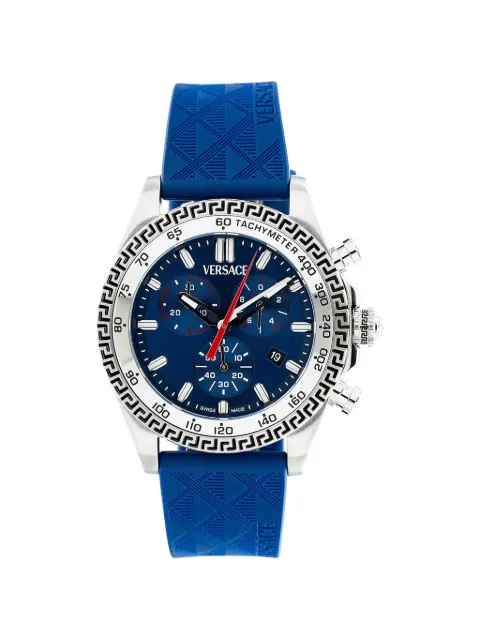 Versace Greca Chrono 45mm watch Blue VE9K00724
