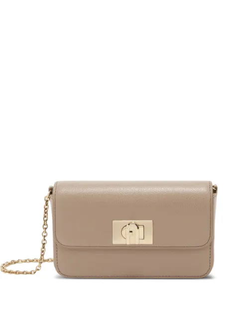 Furla 1927 logo-plaque shoulder bag Brown WE00265