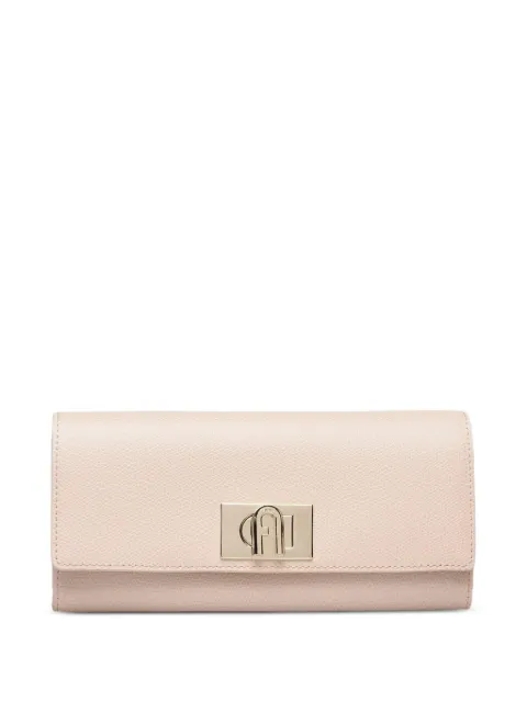 Furla XL 1927 Continental logo-plaque wallet Neutrals PCV0ACO