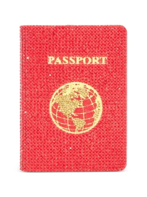 Judith Leiber Traveler Red crystal-embellished passport cover Red H243000