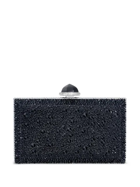Judith Leiber Skylar crystal-embellished clutch bag Black M202602