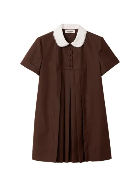 Miu Miu poplin dress Brown MF6401SOOO10RG