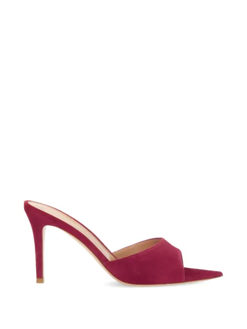 Gianvito Rossi Elle suede sandals Red G1513085RICCAM