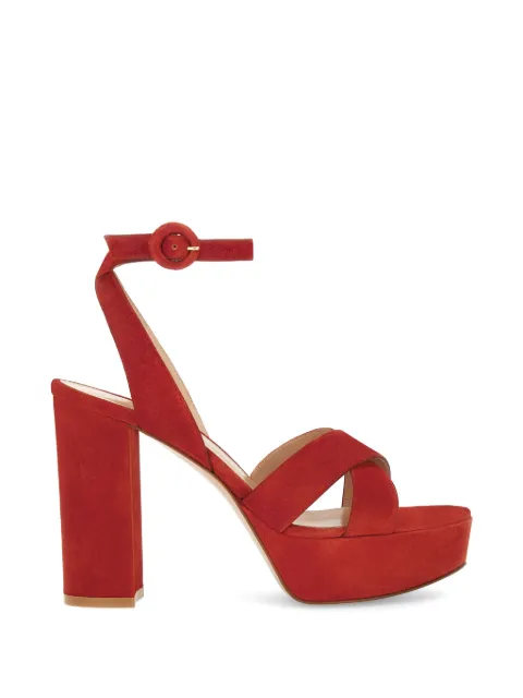 Gianvito Rossi Sabrina crossover-strap sandals Red G3262170RICCAM