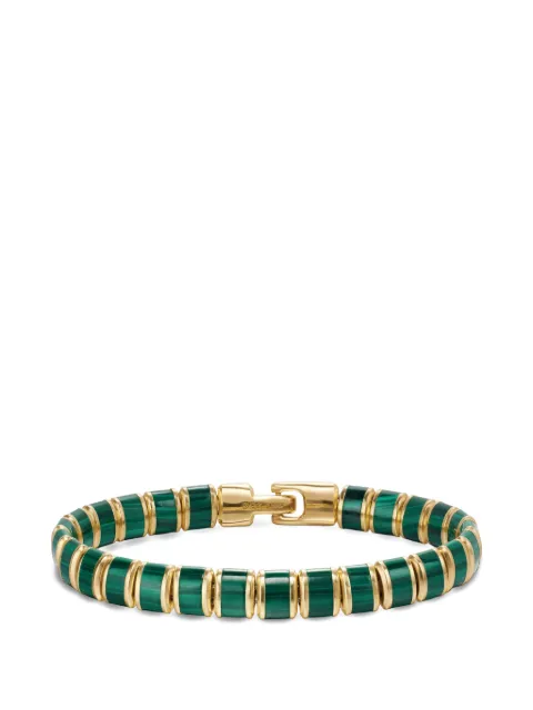 David Yurman Spiritual Beads malachite bracelet Gold B35367M88BML