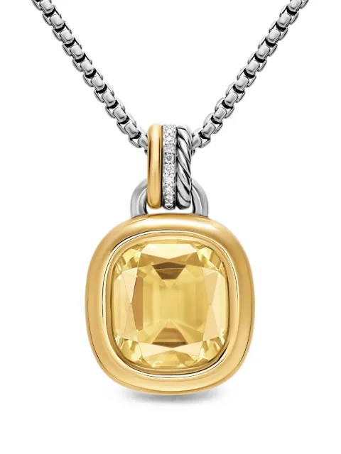 David Yurman Mercer champagne citrine and diamond necklace Gold D19059DS8ACCDI