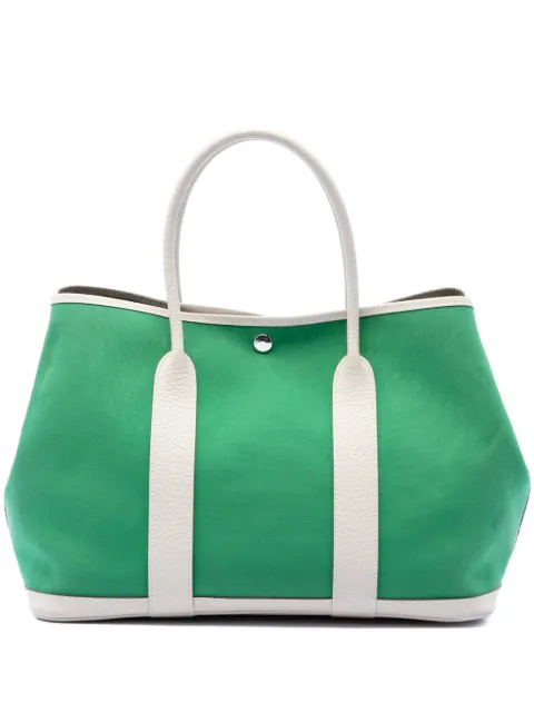 Hermès Pre-Owned 2016 Toile and Negonda Garden Party 36 tote bag Green BZ7M1CG9UIJ561OH