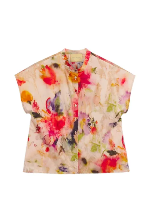 MOMONÌ Vihuela printed cotton shirt Neutrals 261MMOSH04326108MO