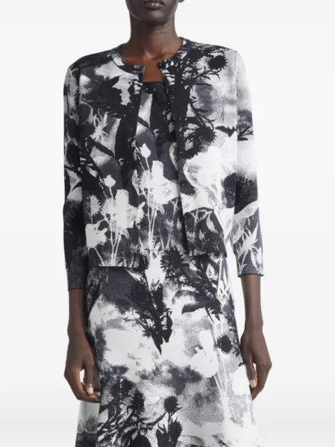 Alexander McQueen floral jacquard cardigan White 870370Q1BG5