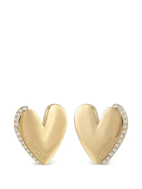 GUESS USA heart-embellished earrings Gold JUBE06089JW